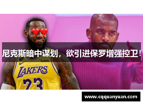 尼克斯暗中谋划，欲引进保罗增强控卫！